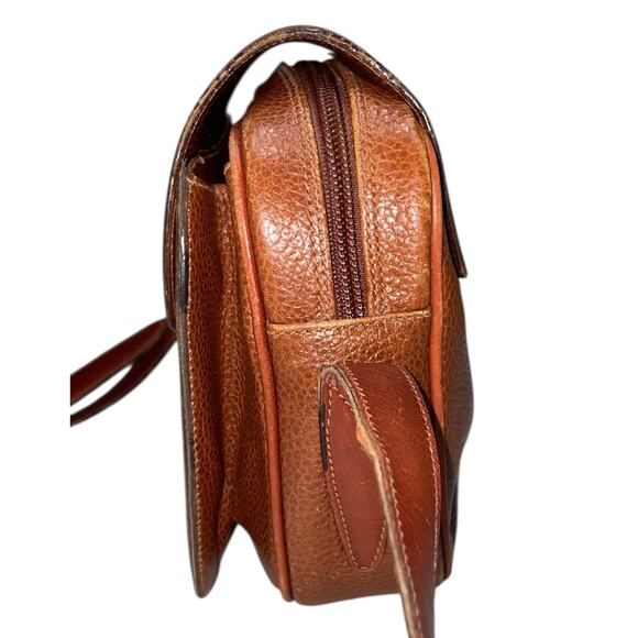 Vintage MARFORIO Brown Pebbled Geuine Leather Crossbody / Shoulder Bag - Picture 5 of 11